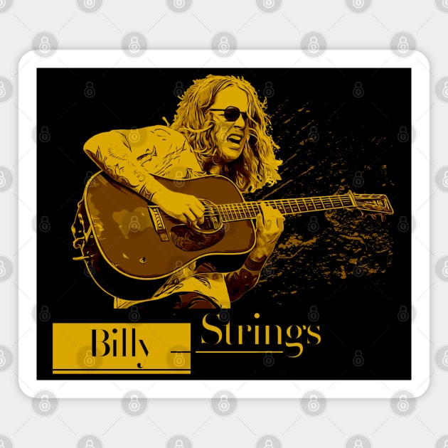 Billy Strings | Yellow retro Magnet by Nana On Here